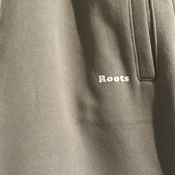 Roots Slim Fit Sage Green Sweatpants - Picture 3 of 4
